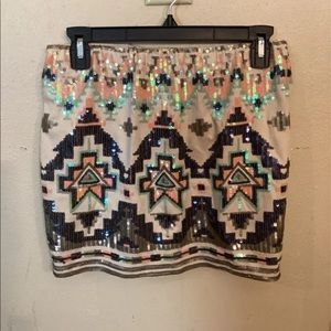 English Rose sequin skirt size M